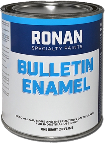A can of Ronan Bulletin Enamel