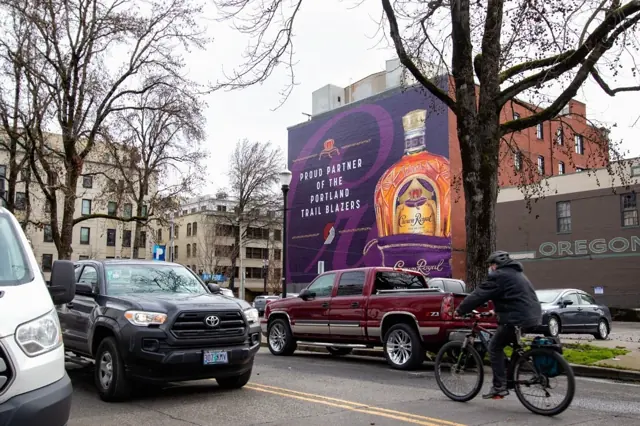 Crown Royal × Trail Blazers mural by Open Air Gallery, Portland, OR