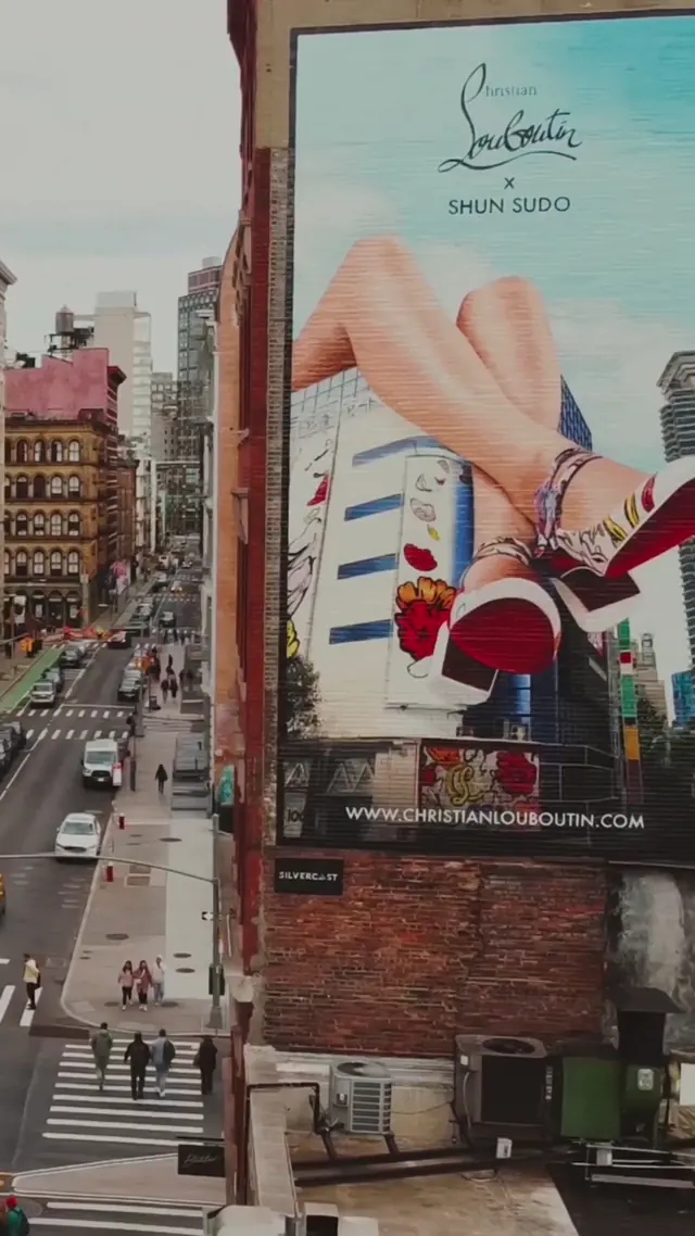 Christian Louboutin × Shun Sudo mural by Open Air Gallery, New York, NY