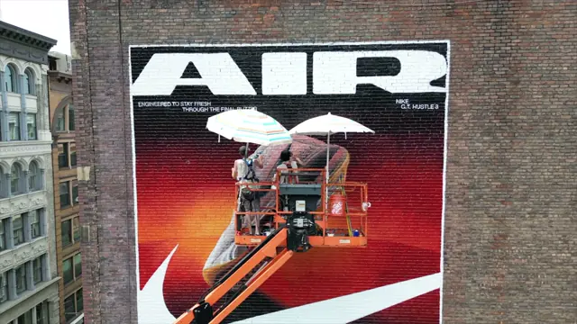 Nike Air mural by Open Air Gallery, New York, NY