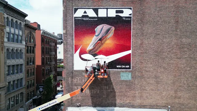 Nike Air mural by Open Air Gallery, New York, NY